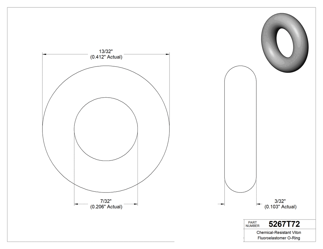 Technical drawing - 5267T72